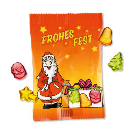 Bonbons gélifiés en sachet « Motifs de Noël » en colis express