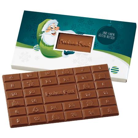 Tablette de chocolat de l’Avent 1-24 « Joyeux Noël »
