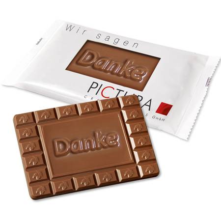 Tablette de chocolat de 60g « Merci »